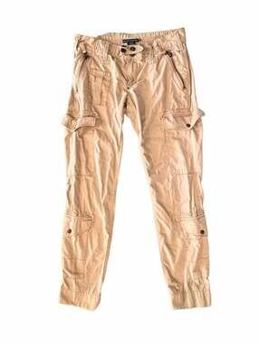 Vintage Polo Ralph Lauren Women’s Military Style Paratrooper Cargo Pants Beige
